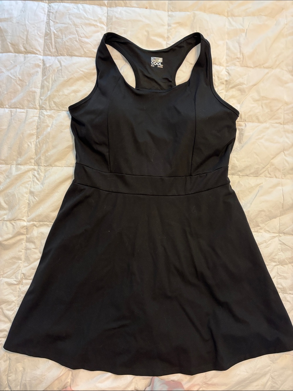 32 Degrees Black Racerback Tennis-Style Mini Dress